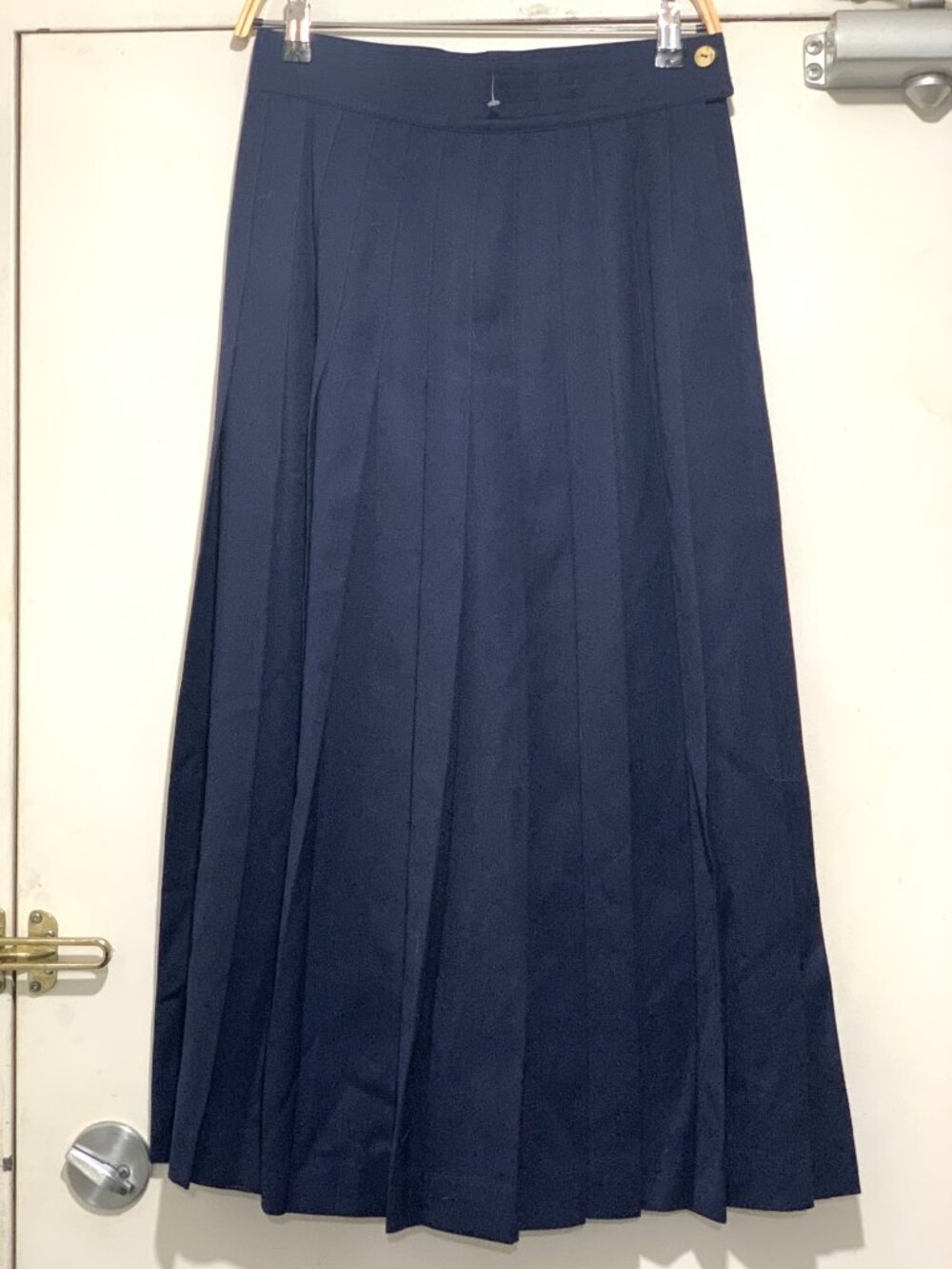 NEW VINTAGE MR. JAX MADE IN CANADA PLEATED WOOL MAXI SKIRTS SIZE 8